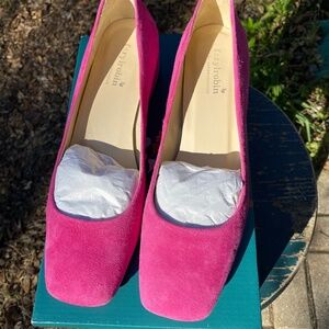 Pink Suede Pumps